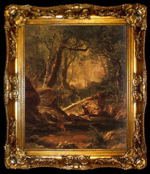 framed  Bierstadt, Albert The Rocky Mountains, Landers Peak, ta009-2